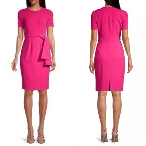 NWT Black Halo Harbor Side-Tie Sheath Dress in Mermaids Kiss Sz. 2